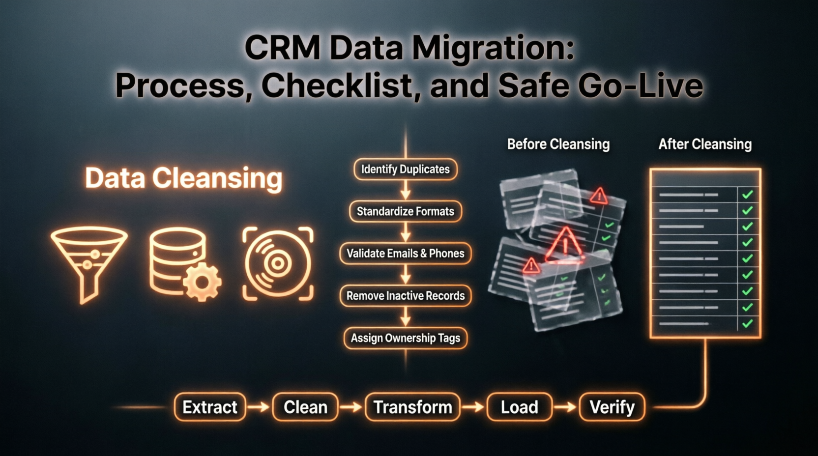 Làm sạch dữ liệu trước khi di chuyển dữ liệu CRM